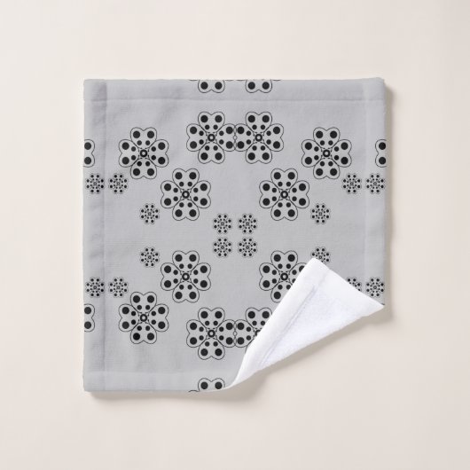 Polka Dot Petals Pattern Bad Handdoek (Wasdoekje)
