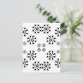 Polka Dot Petals Pattern Briefkaart (Staand voorkant)