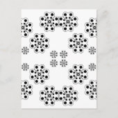 Polka Dot Petals Pattern Briefkaart (Voorkant)