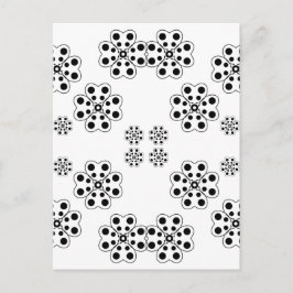 Polka Dot Petals Pattern Briefkaart