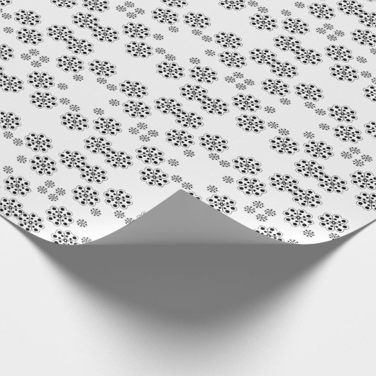 Polka Dot Petals Pattern Cadeaupapier (Hoek)