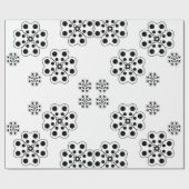 Polka Dot Petals Pattern Cadeaupapier (Vlak)