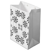 Polka Dot Petals Pattern Medium Cadeauzakje (Voorkant Gekanteld)