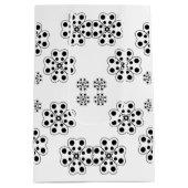 Polka Dot Petals Pattern Medium Cadeauzakje (Achterkant)