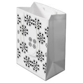 Polka Dot Petals Pattern Medium Cadeauzakje (Achterkant Gekanteld)