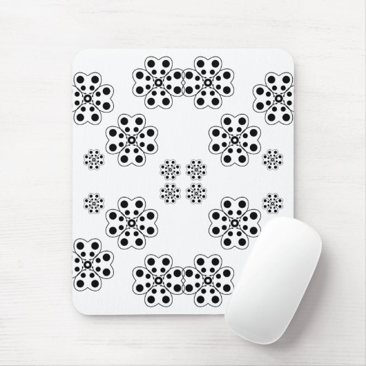 Polka Dot Petals Pattern Muismat (Met muis)