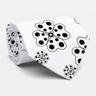 Polka Dot Petals Pattern Stropdas