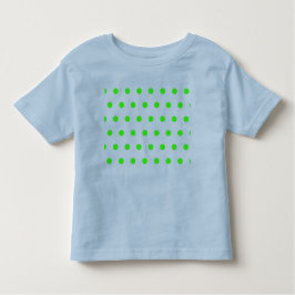 Polka Dot Peuter T-shirt (blauw & limoengroen)