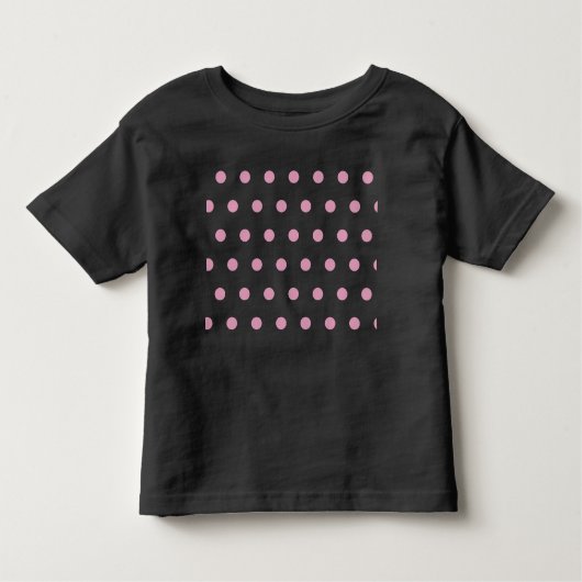 Polka Dot Peuter T-Shirt (Midnight Blue & Pink) (Voorkant)