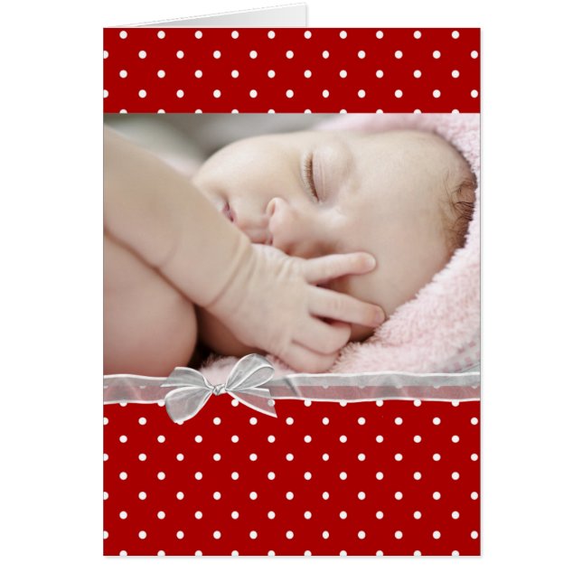 Polka Dot Photo Card (Voorkant)