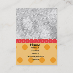Polka Dot Photo Card Visitekaartje
