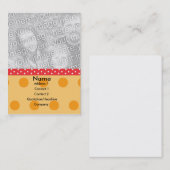 Polka Dot Photo Card Visitekaartje (Voorkant / Achterkant)