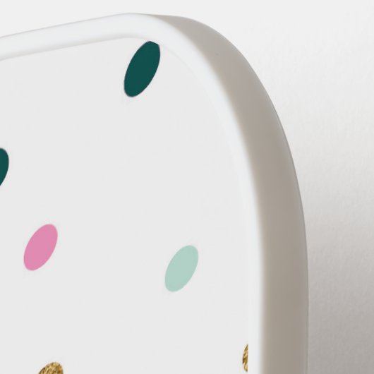 Polka Dot Pickleball Paddle with your Initials (Links Detail)