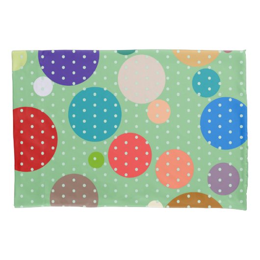 Polka Dot Pillow Hoesje Big and Little Stippen Kussensloop (Voorkant)