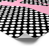 Polka Dot Pink Ballet Slippers Poster (Hoek)