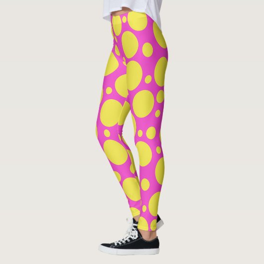 Polka Dot Pink Lemonade Leggings (Links)