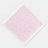 Polka Dot Pink Minimalistisch Servet (Hoek)