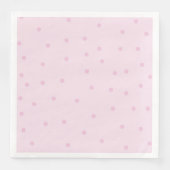 Polka Dot Pink Minimalistisch Servet (Voorkant)
