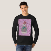 Polka Dot Pink Poodle Fun Fluff! T-shirt (Voorkant volledig)