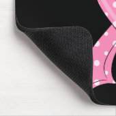 Polka Dot Pink Ribbon Breast Cancer Muismat (Hoek)