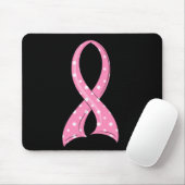 Polka Dot Pink Ribbon Breast Cancer Muismat (Met muis)