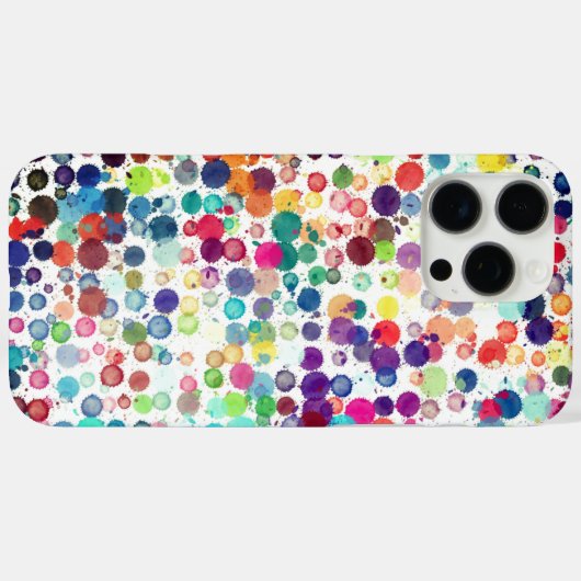 Polka Dot Pixly Hoesje-Mate iPhone Case (Achterkant (horizontaal))