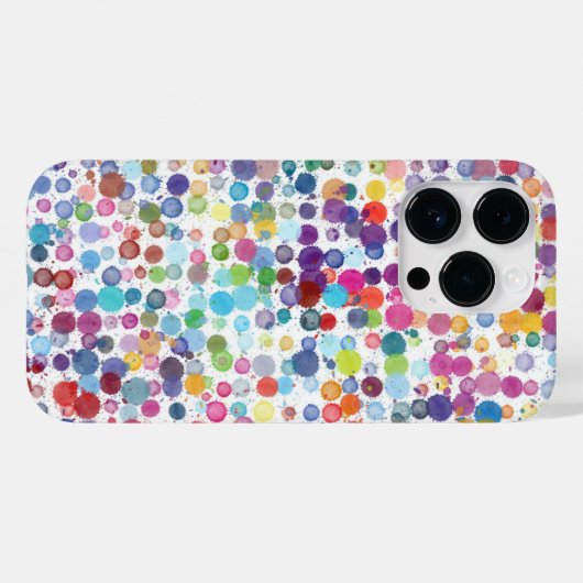 Polka Dot Pixly-telefoontas Case-Mate iPhone Case (Achterkant (horizontaal))