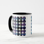 Polka Dot Plaid (donker) Mok (Voorkant links)