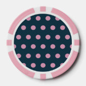 Polka Dot Poker Chips (Midnight Blue & Soft Pink) (Voorkant)