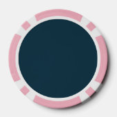 Polka Dot Poker Chips (Midnight Blue & Soft Pink) (Achterkant)