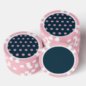 Polka Dot Poker Chips (Midnight Blue & Soft Pink) (Opstapeling)