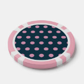Polka Dot Poker Chips (Midnight Blue & Soft Pink) (Enkel)