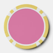 Polka Dot Poker Chips (roze & zacht geel) (Achterkant)