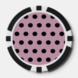 Polka Dot Poker Chips (roze & zwart)