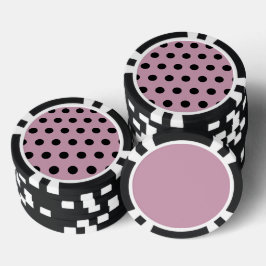 Polka Dot Poker Chips (roze & zwart)