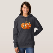 Polka dot pompoen dames hooded sweatshirt (Voorkant volledig)