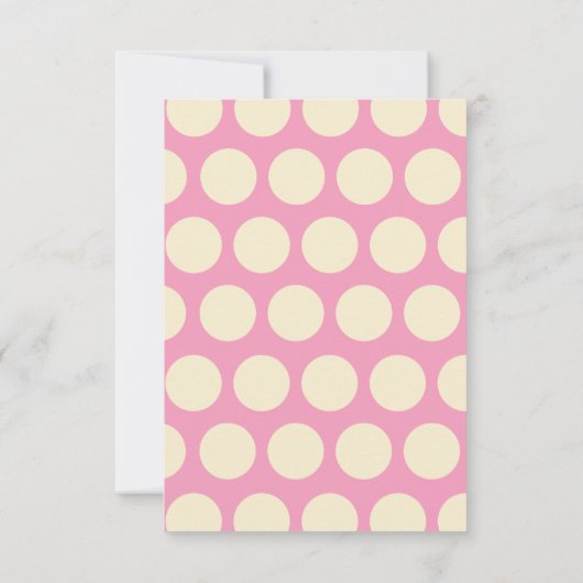 Polka Dot Popsicles Flat Note-kaarten Bedankkaart (Achterkant)