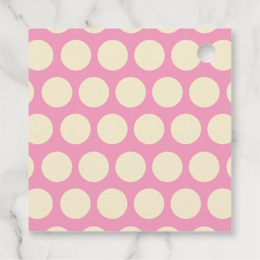 Polka Dot Popsicles Personaliseert Label met plezi (Achterkant)
