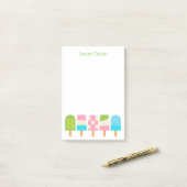 Polka Dot Popsicles Post-it Notities Pad Post-it® Notes (Op bureau)