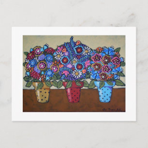 Polka Dot Pots Briefkaart