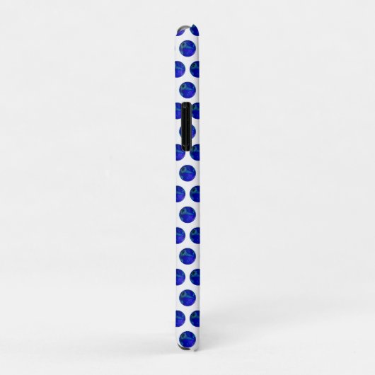 Polka Dot Precision: De Blauwe Lawn Bowl Case-Mate iPhone Case (Achterkant/rechts)