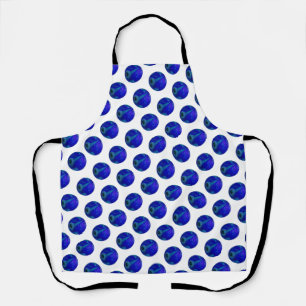 Polka Dot Precision: De Blauwe Lawn Bowl Schort