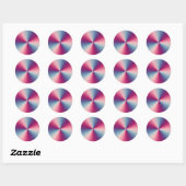Polka Dot Prism Ronde Sticker (Vel)