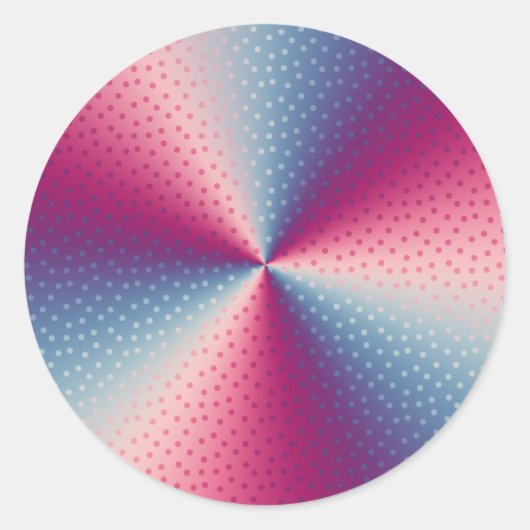 Polka Dot Prism Ronde Sticker (Voorkant)