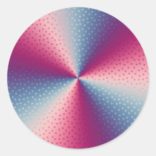 Polka Dot Prism Ronde Sticker