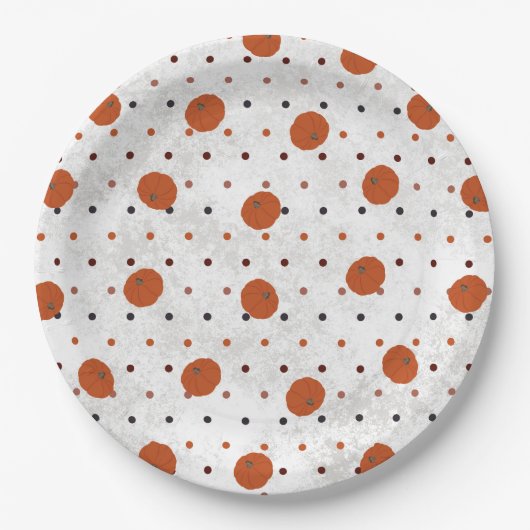 Polka Dot Pumpkin Paper Bord (Voorkant)