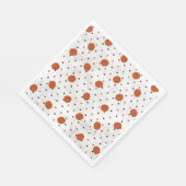 Polka Dot Pumpkin Paper Napkin Servet (Hoek)
