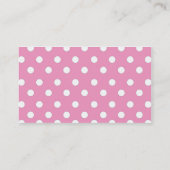 Polka Dot Purse Handtas met kaartje Calling Card (Achterkant)