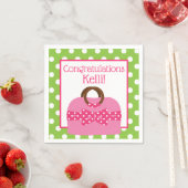 Polka Dot Purse Personalized Party Napkins Servet (Insitu)