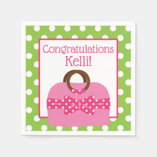Polka Dot Purse Persoonlijke Partij Napkins Servet